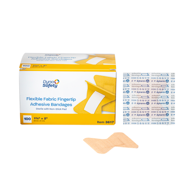 3617 Dynarex® Cloth Fabric Bandages - Fingertip